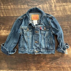 Levi’s denim Jean trucker jacket pockets grunge 24m red tab biker